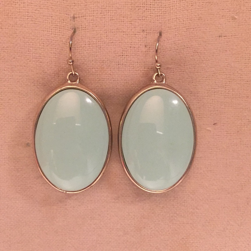 Teal earrings
